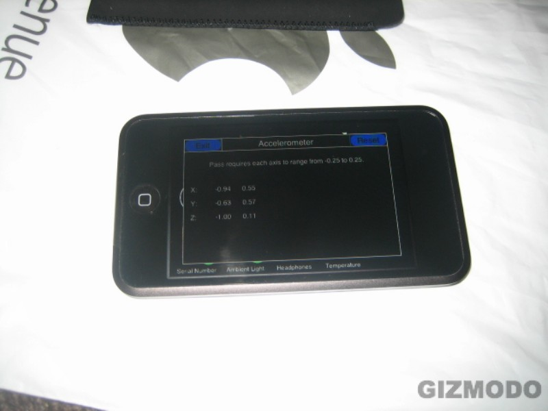 Illustration for article titled Full Gallery of iPod Touch in Factory Test Mode
